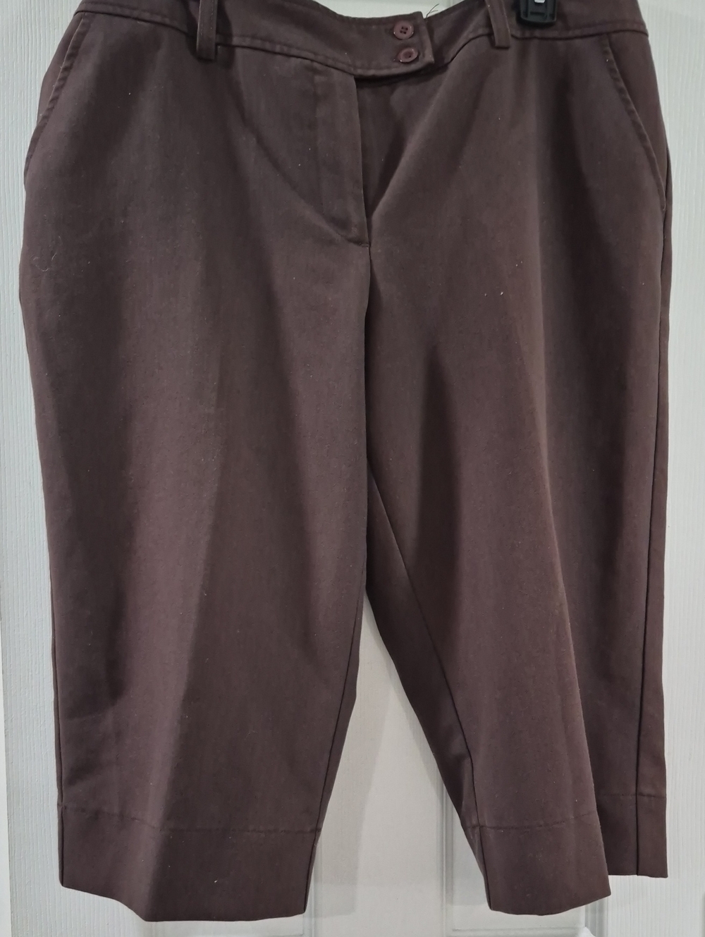 Worthington Brown Cropped Chino Pants